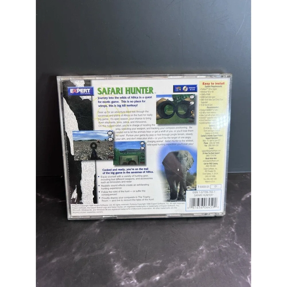 Safari‎ Hunter (PC, 1998) Vintage Windows PC Game
